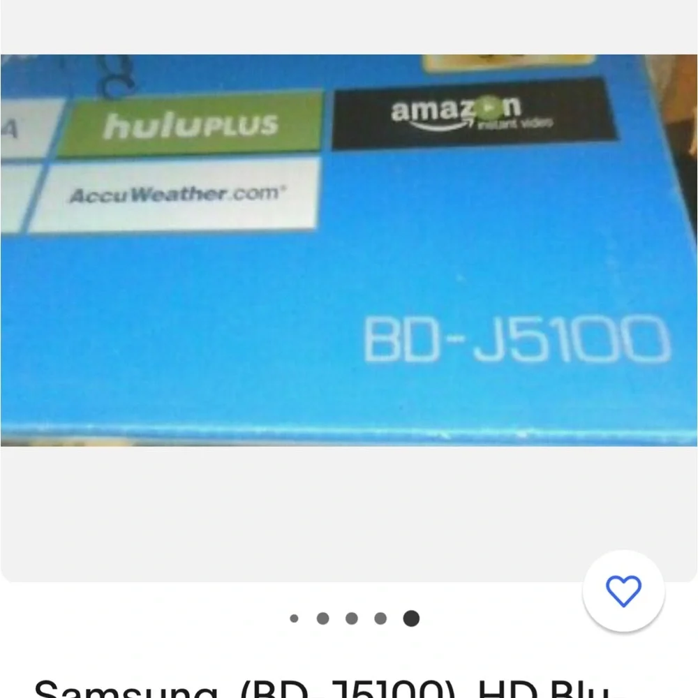 SAMSUNG BD J5100 Blu ray Disc Player Model BD J5100